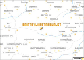 map of Saint-Sylvestre-sur-Lot