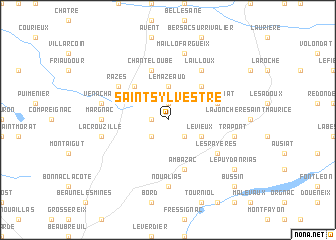 map of Saint-Sylvestre