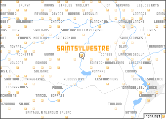 map of Saint-Sylvestre