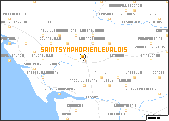 map of Saint-Symphorien-le-Valois