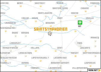 map of Saint-Symphorien
