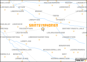 map of Saint-Symphorien