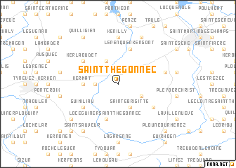 map of Saint-Thégonnec