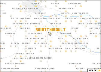 map of Saint-Thibault