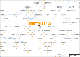 map of Saint-Thiébaud