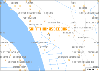 map of Saint-Thomas-de-Cônac