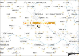 map of Saint-Thomas-la-Garde