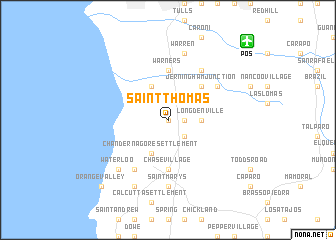 map of Saint Thomas