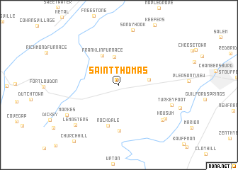 map of Saint Thomas