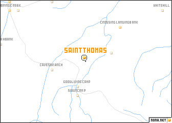 map of Saint Thomas