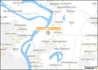 map of Saint Thomas