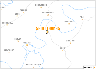 map of Saint Thomas