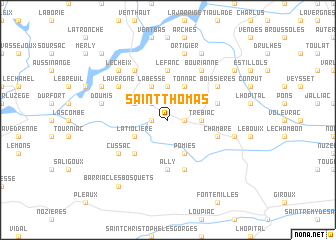 map of Saint-Thomas