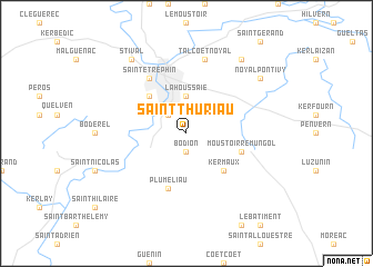 map of Saint-Thuriau