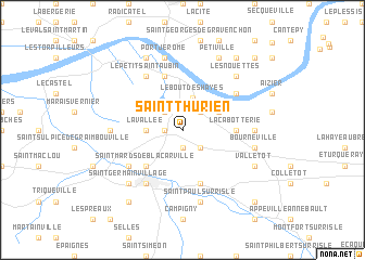 map of Saint-Thurien