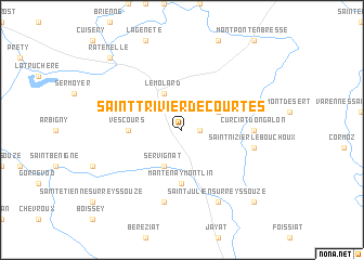 map of Saint-Trivier-de-Courtes