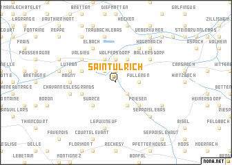 map of Saint-Ulrich