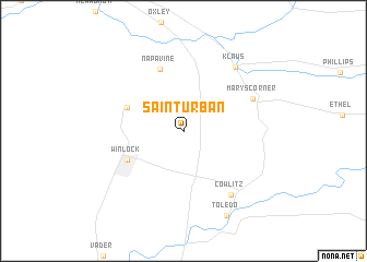 map of Saint Urban