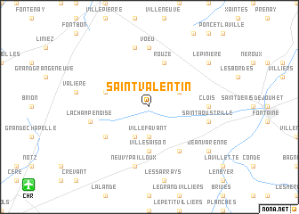 map of Saint-Valentin