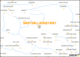 map of Saint-Vallier-de-Thiey