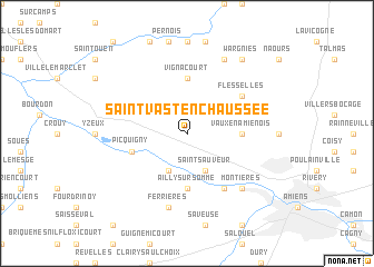 map of Saint-Vast-en-Chaussée