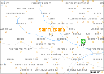 map of Saint-Vérand