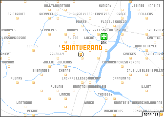 map of Saint-Vérand