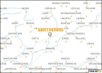 map of Saint-Vérand