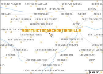 map of Saint-Victor-de-Chrétienville