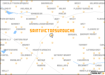 map of Saint-Victor-sur-Ouche