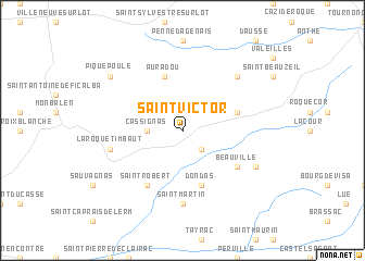 map of Saint-Victor