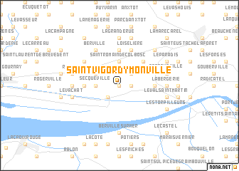 map of Saint-Vigor-dʼYmonville