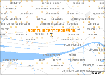 map of Saint-Vincent-Cramesnil