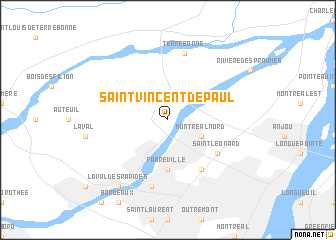 map of Saint-Vincent-de-Paul