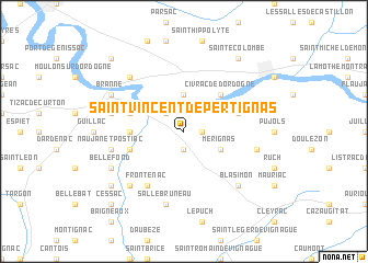 map of Saint-Vincent-de-Pertignas