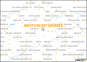 map of Saint-Vincent-des-Prés