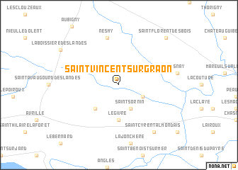 map of Saint-Vincent-sur-Graon