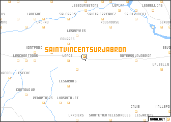 map of Saint-Vincent-sur-Jabron