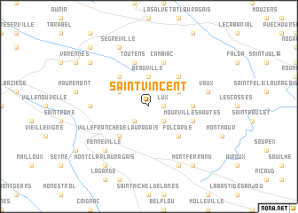 map of Saint-Vincent