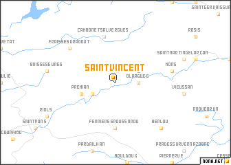 map of Saint-Vincent