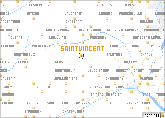 map of Saint-Vincent