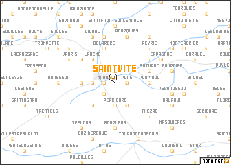 map of Saint-Vite