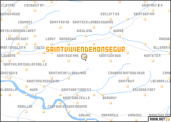 map of Saint-Vivien-de-Monségur