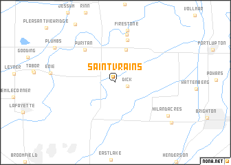 map of Saint Vrains