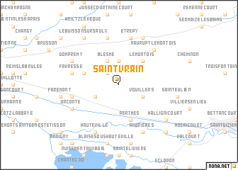 map of Saint-Vrain