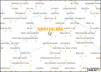 map of Saint-Vulbas