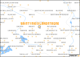 map of Saint-Yrieix-la-Montagne