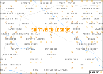 map of Saint-Yrieix-les-Bois