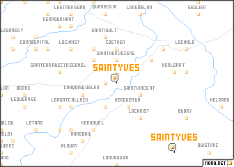 map of Saint-Yves