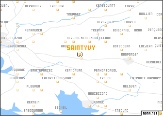 map of Saint-Yvy